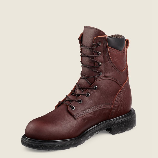 Bottes de Travail Red Wing - Supersole® 2.0 - 8-Inch Waterproof Soft Toe - Bordeaux - Homme 952LSPME